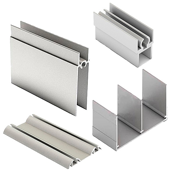 LXD Комплект раздвижных дверей серебро (1,9 м-0,33 шт) набор