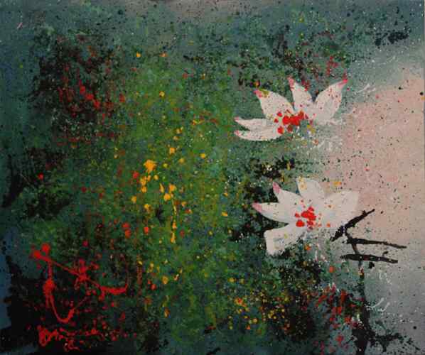 Лотосы весной, 50*60