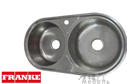 1010159863 Мойка 620-12 Sink-LUX 620 THExh, with carton sleeve  855х450  d380 двойная комплект