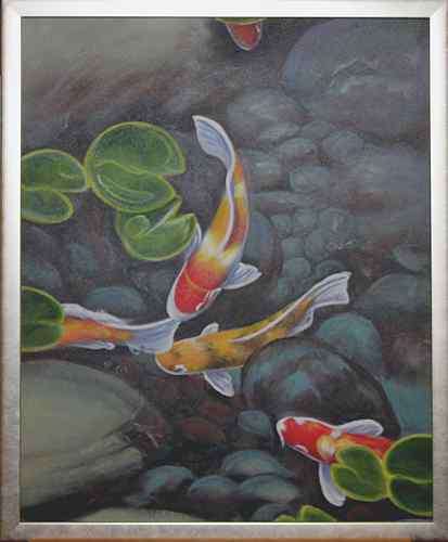 Рыбки, 40*50